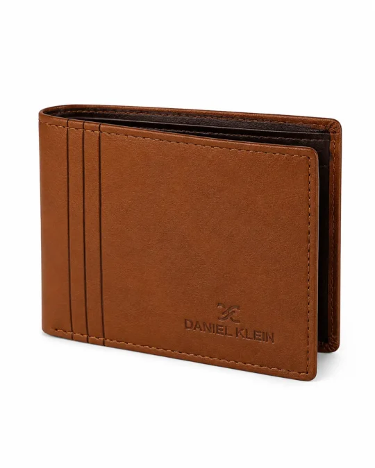 Elegant black leather wallet close-up - creative